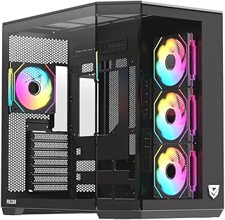 Nfortec Pulsar ARGB Semi Torre ATX  con Doble Cristal Tem…