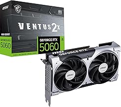 MSI GeForce RTX 5060 VENTUS 2X OC 8GB GDDR7 Reflex 2 RTX…