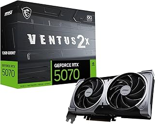 MSI GeForce RTX 5070 VENTUS 2X OC 12GB GDDR7 Reflex 2 RTX…
