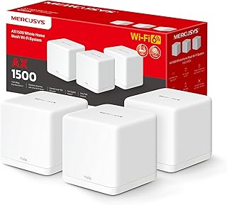 Mercusys Halo H60X Pack de 3 AX1500 Wi-Fi 6 WiFi Mesh