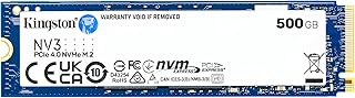 Kingston NV3 500GB SSD M.2 NVMe 2280 PCIe 4.0 3D NAND