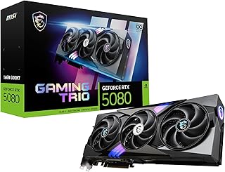 MSI GeForce RTX 5080 GAMING TRIO OC 16GB GDDR7 Reflex 2 R…