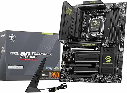 MSI MAG B850 Tomahawk Wifi AM5 DDR5 ATX WiFi 7 5G LAN Tri…