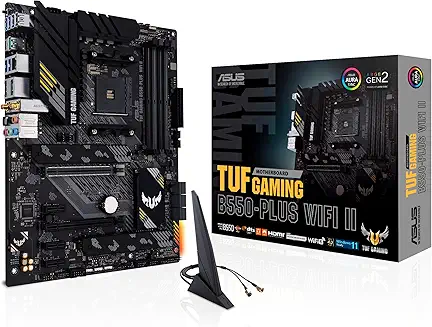ASUS TUF Gaming B550-PLUS WiFi II B550 AM4 DDR4 ATX WiFi…
