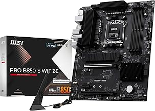 MSI B850 ATX AM5 PRO B850-S WIFI6E PCIe 5.0 DDR5 M.2 Dual…