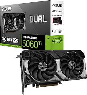 ASUS DUAL GeForce RTX 5060 Ti OC Edition 8GB GDDR7 Reflex…